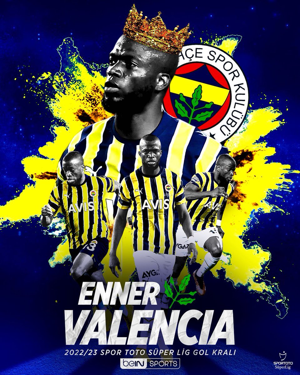 SPOR TOTO SÜPER LİG 2022-2023 SEZONU GOL KRALI, 29 GOLLE, FENERBAHÇELİ "ENNER VALENCIA" OLDU. ⚽👑