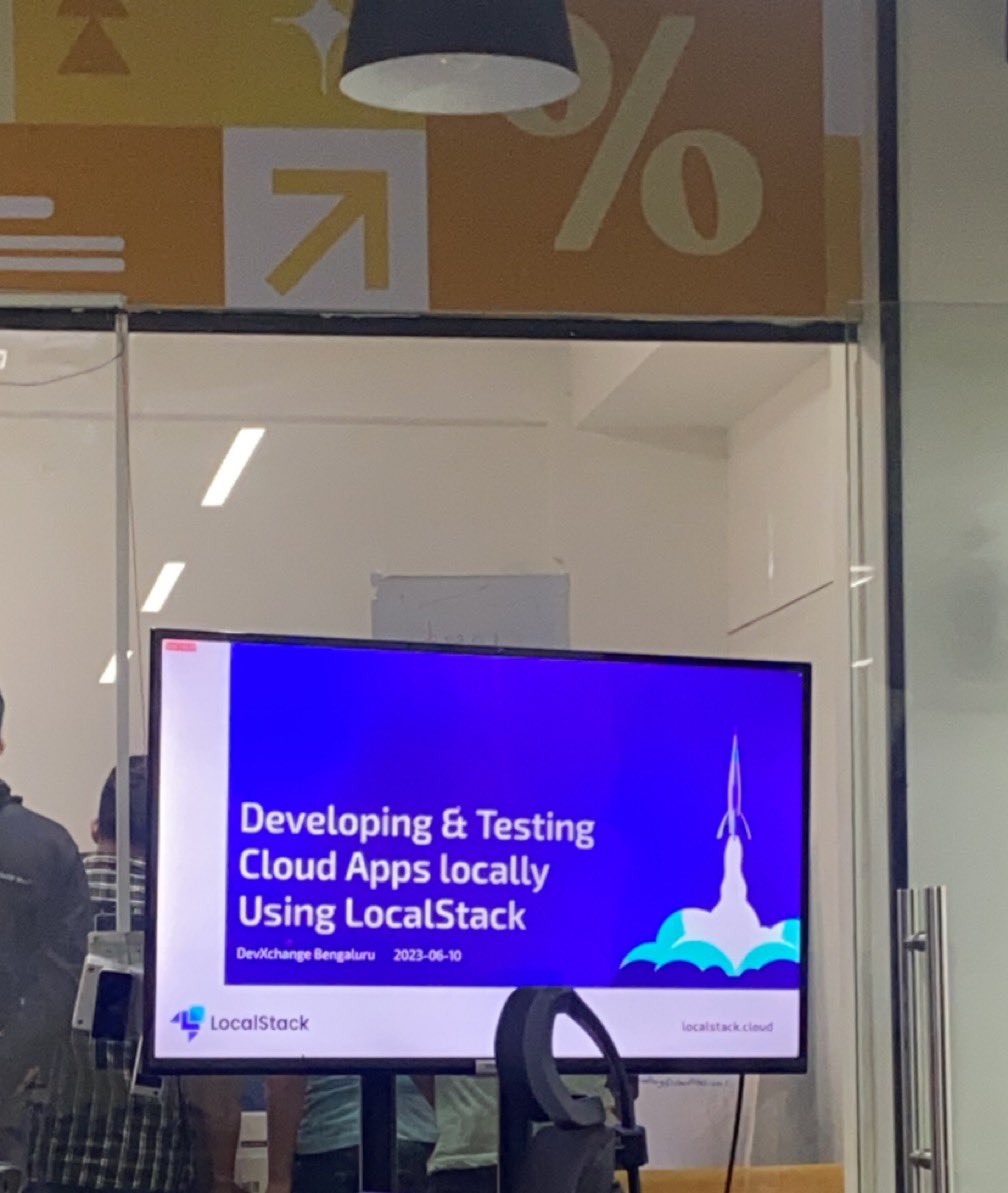 rishijaindev's tweet image. At my first technical meet up in Bangalore, and kudos to @localstack and the organisers for such wonderful execution of the event !!!🚀🚀
#LocalStack #CloudDevXchange