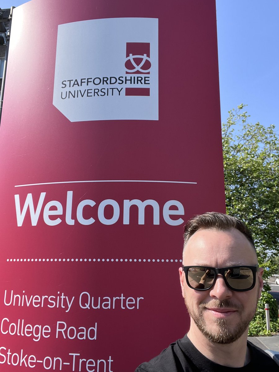 shaunreeves's tweet photo. Good morning future #students! Today I’ll be at the @StaffsGamesDev open day talking all things #games, #GameDevSU and #education. Pop along. @StaffsUni https://t.co/H8PqSb2lIz