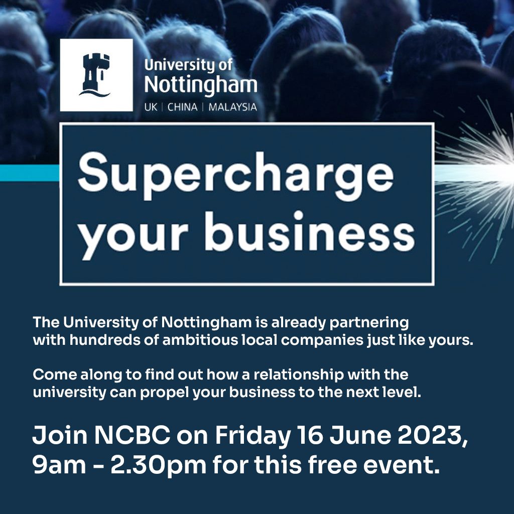 NCBC est1924. (@ncbc1924) on Twitter photo Join NCBC on Friday 16th June, 9am - 2.30pm for this free event hosted by The University of Nottingham. Come along to find out how a relationship with the university can propel your business to the next level.
Book via the website soci.es/cQx
#Nottingham <a href="/Uon_BN/">University of Nottingham Business Network</a> Join NCBC on Friday 16th June, 9am - 2.30pm for this free event hosted by The University of Nottingham. Come along to find out how a relationship with the university can propel your business to the next level.
Book via the website soci.es/cQx
#Nottingham <a href="/Uon_BN/">University of Nottingham Business Network</a>