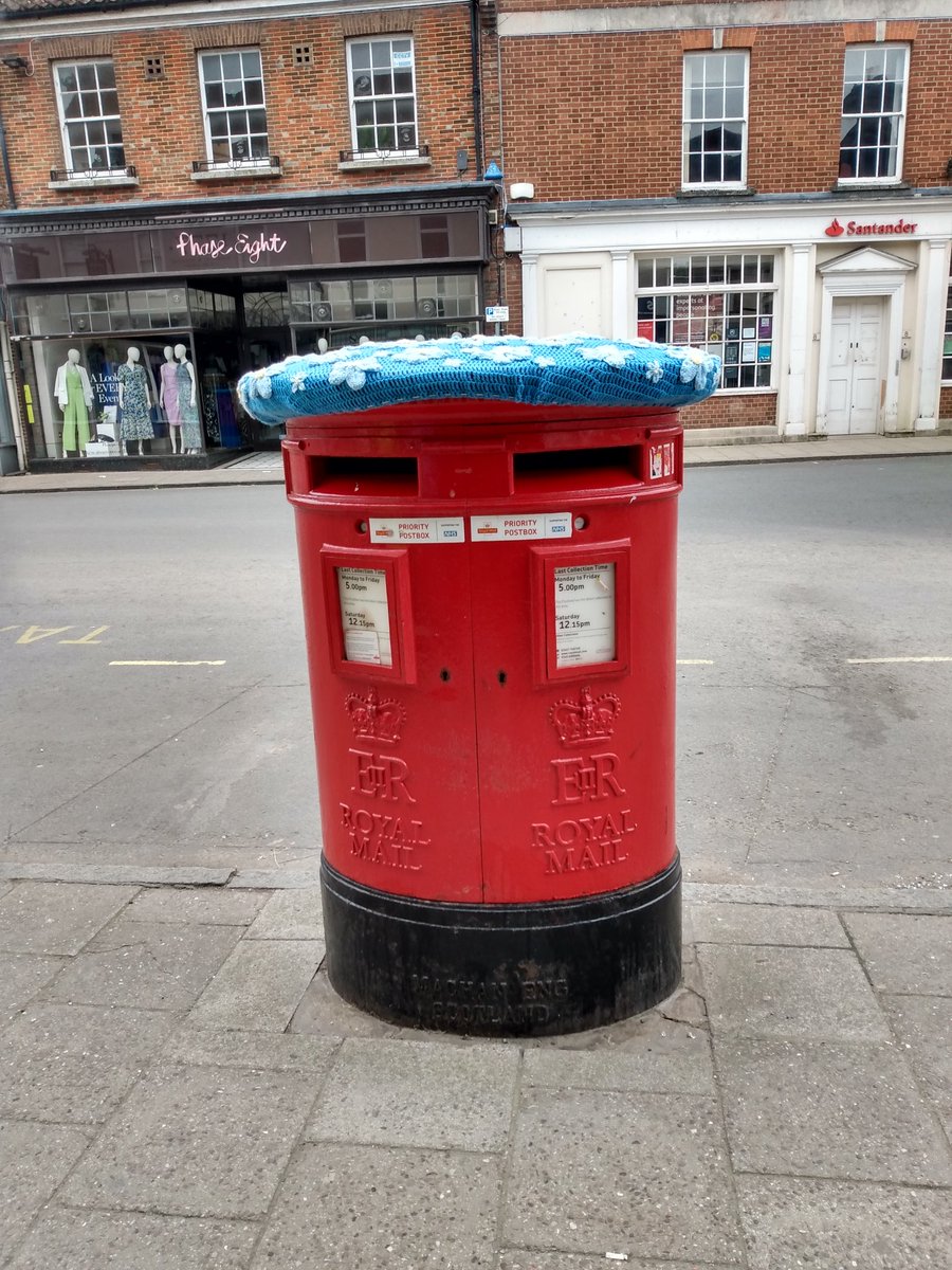 Extra large topper on the Wimborne High Street postbox. #PostboxSaturday #Dorset