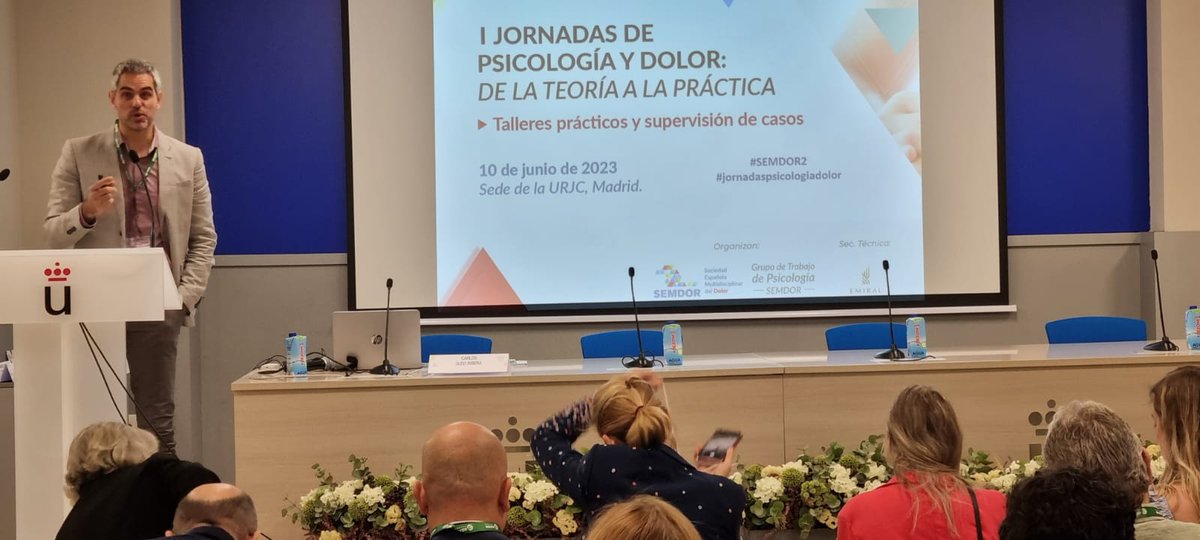 🔝🔝Gran asistencia, tanto presencial como online, en las I #jornadaspsicologiadolor de SEMDOR que se están celebrando en la <a href="/urjc/">URJC</a>. 
Gracias por el apoyo del <a href="/COP_AO/">Ψ Psicología Andalucía Occidental Colegio Oficial</a>.
Esta es una buena demostración de la #multidisciplinariedad de SEMDOR 👏👏