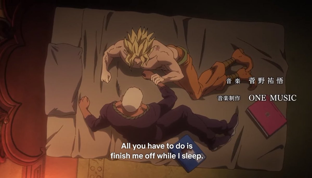 does this mean that DIO lowers his guard when he sleeps near pucci?