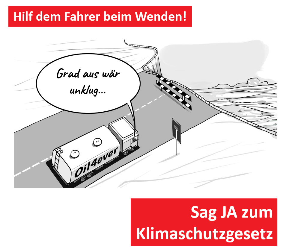 Heute ist ein guter Tag den Stimmzettel auf die Post zu bringen! Ein kräftiges JA ist ein gutes Zeichen für die nötige Wende!