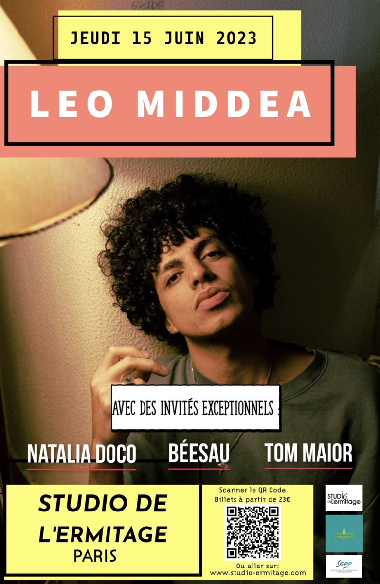 [RELEASE PARTY] jeudi 15 Juin au temple de musique Jazz et Brésilienne <a href="/studioermitage/">Studio de l'Ermitage</a> Léo Middéa présentera son nouvel album ‘GENTE’ avec des invités exceptionnels <a href="/NataliaDoco/">Natalia Doco</a> <a href="/BeesauRemy/">Béesau</a> et #TomMaior 
ICI ➡️ billetweb.fr/leo-middea #Bossanova #Sortiraparis #Concert <a href="/leomiddea/">Leo Middea</a>
