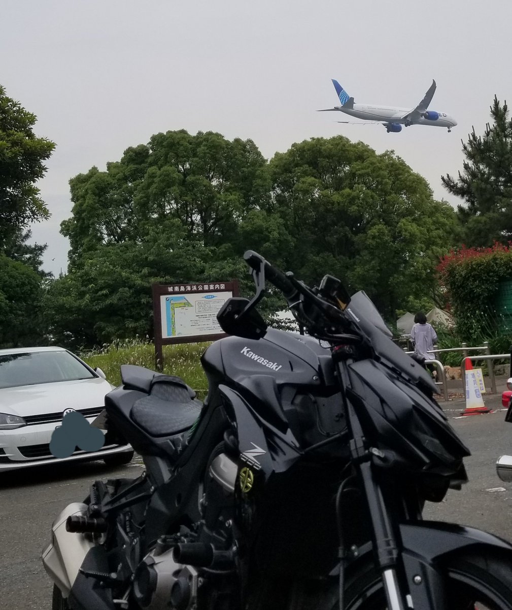 tei_toy's tweet photo. 飛行機を見に城南島海浜公園へ https://t.co/OhzOBS6yTQ