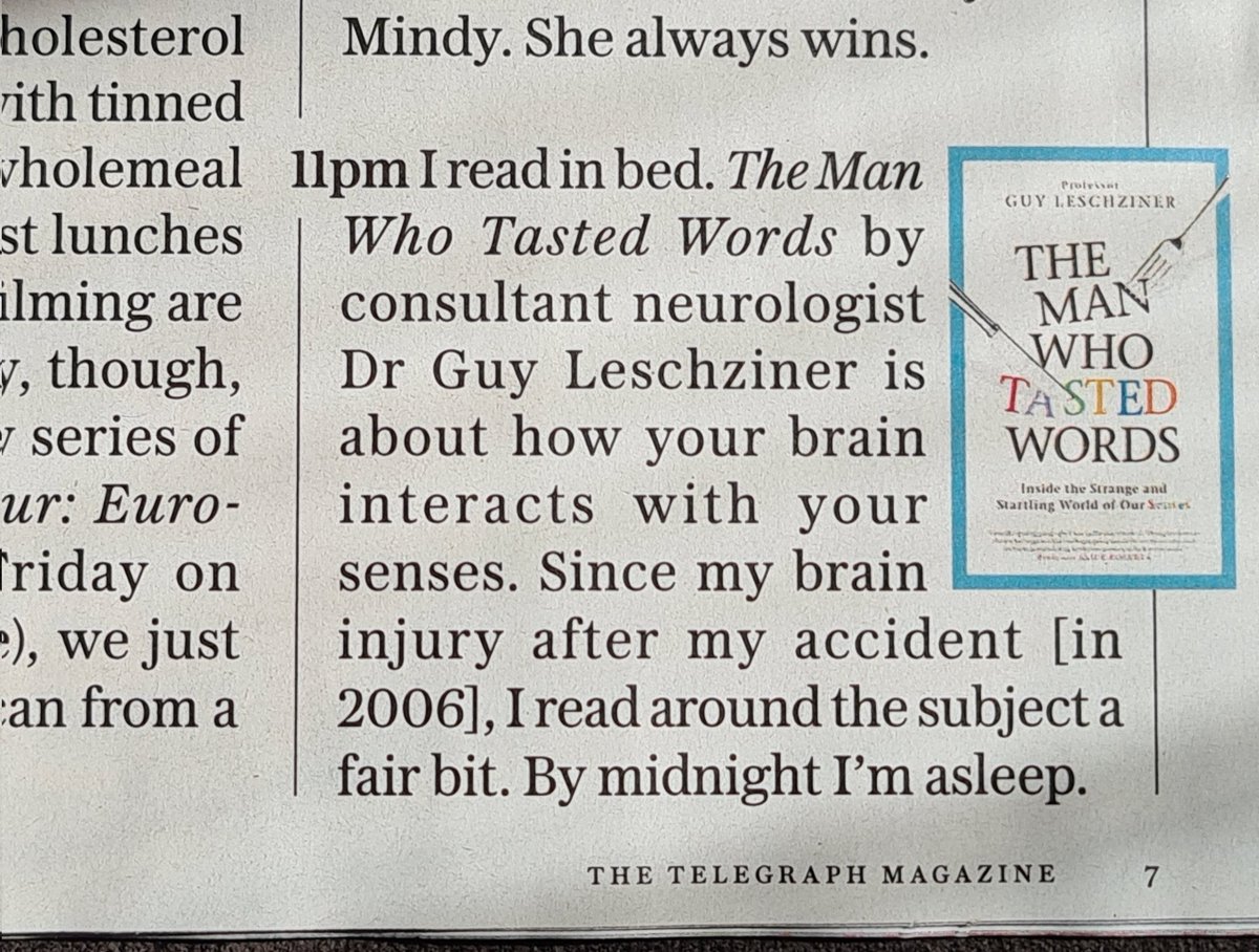 Excellent reading choice from @RichardHammond in today's @TelegraphMag. Hope you are enjoying it!