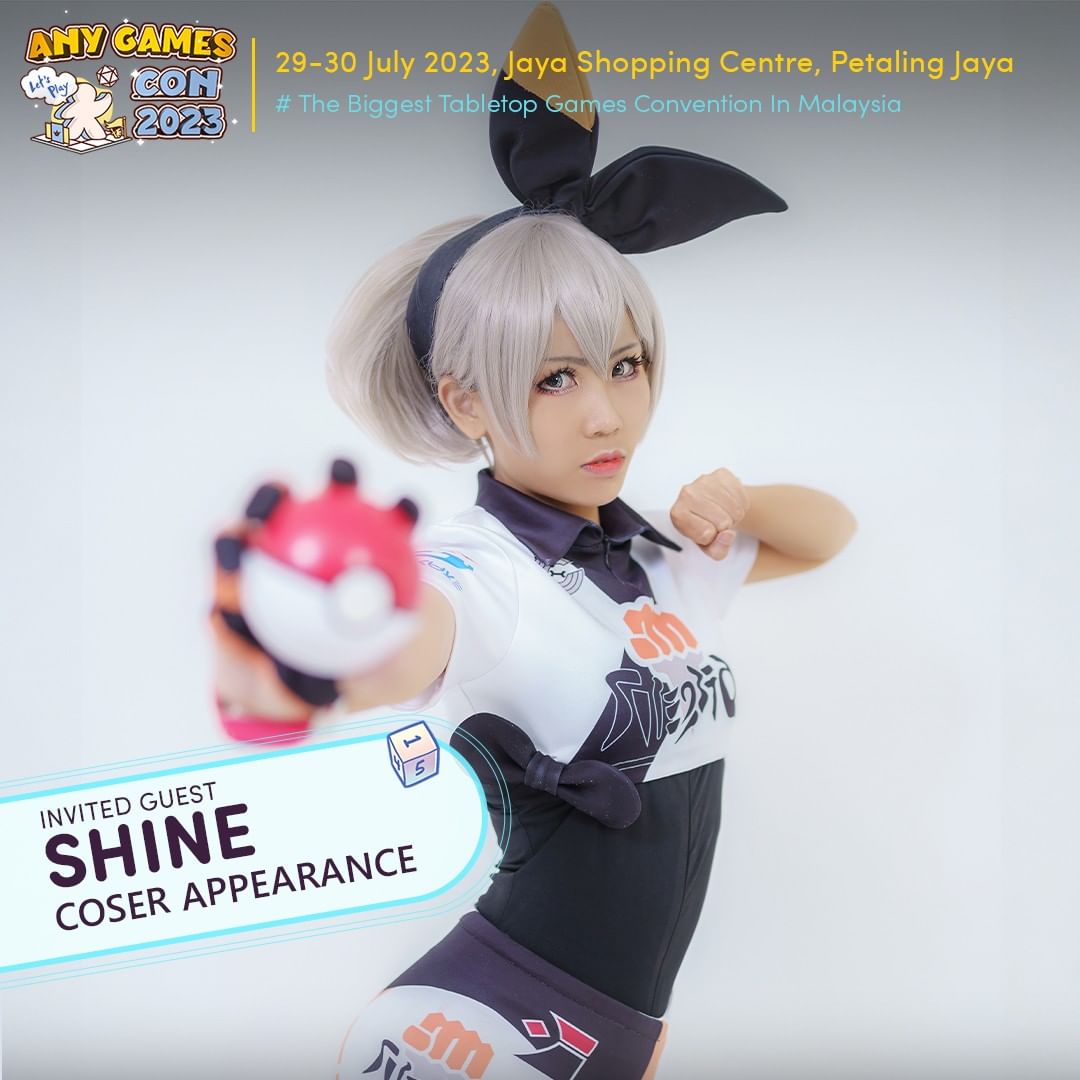 AnyGameFun's tweet photo. [Guest Announcement ✦ @shinedada33]

Shine will be cosplaying Bea from Pokemon at #AnyGamesCon2023 
 
🌟Don't miss this incredible opportunity to meet Shine at Any Games Con 2023 🎉✨

📋Any Games Con 2023 📋
📅 Date: ​ 29 - 30 July 2023
📍 Venue: Jaya Shopping Centre, PJ https://t.co/QJFmuweK7c
