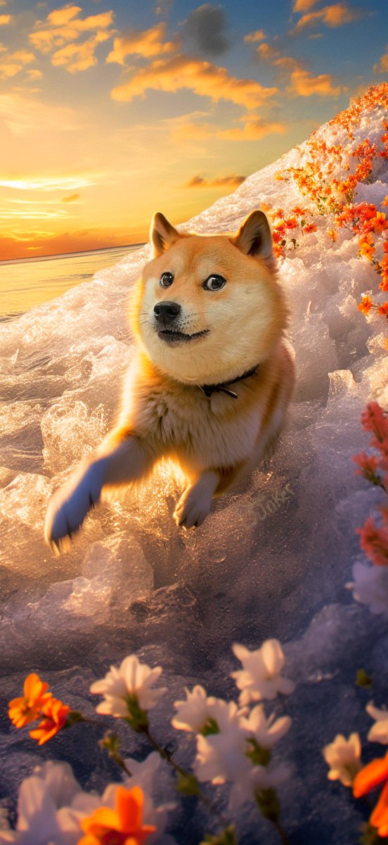 🌅Weekend is sliding in with #GoodVibesOnly
 🌊 hold on to sumthin or learn how to ride the waves. #behappy #dogecoin 🏄‍♀️