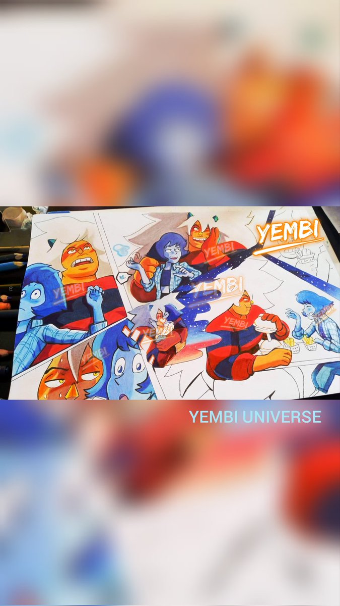 YEMBISTARS's tweet photo. "La cita" Trabaje en esto muchos días.. Arte Tradicional! ✍️ Dibujo Steven universe, Jasper y Lapis. falta pintar un poco ☺️ lo subiré completo pronto #StevenUniverseFuture #jaspis #Jasper #Lapislazuli #Lasper #sujasper #jaspersu #stevenuniverse #artmoots #stevenuniversefanart https://t.co/Su5t3FCXfD