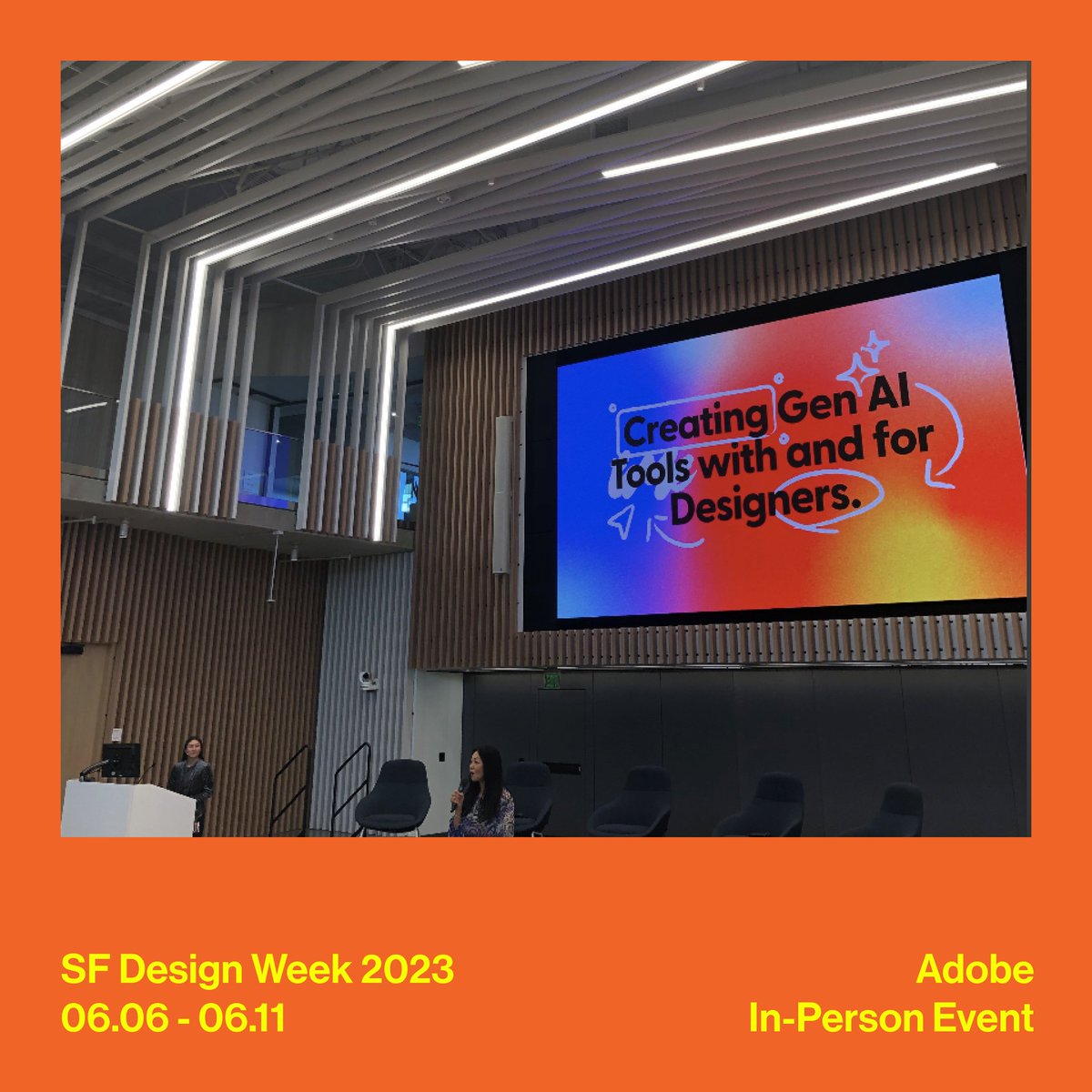 Major thanks to our partners <a href="/Adobe/">Adobe</a>! 🌟 Nextgen AI was a hot topic for this year’s #sfdesignweek, and we loved the insights gained from Adobe Firefly events in SF and San Jose. Read about it here: sfdesignweek.org/how-adobe-desi…