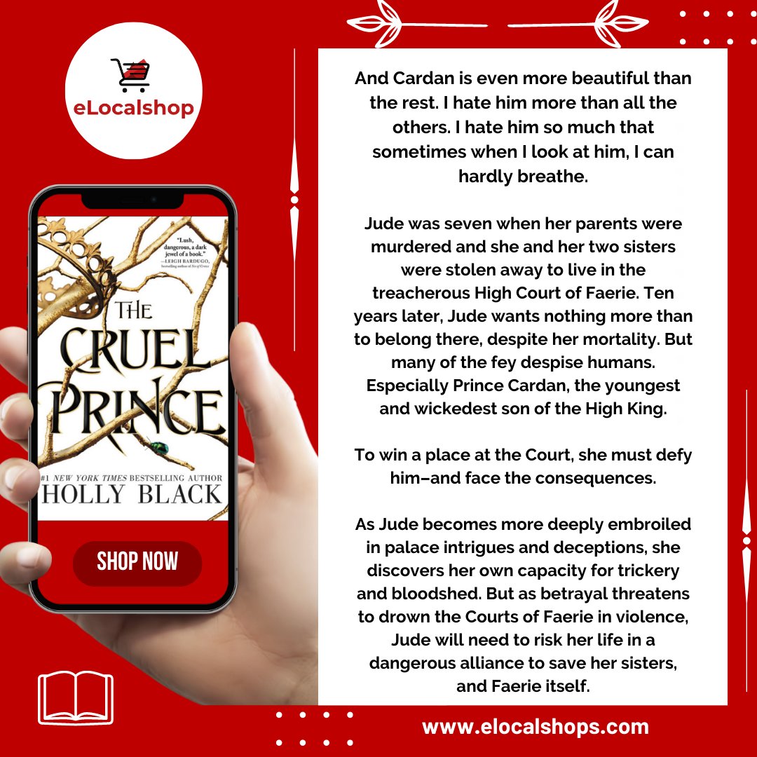 The Cruel Prince by Holly Black
The Folk of the Air#1
#bookreview #booklover #books #bookworm #book #booknerd #bookish #bookrecommendations #reading #bookaddict #bibliophile #bookblogger #bookcommunity #bookshelf #bookaholic #bookreviewer #booklove #bookreviews #bookblog