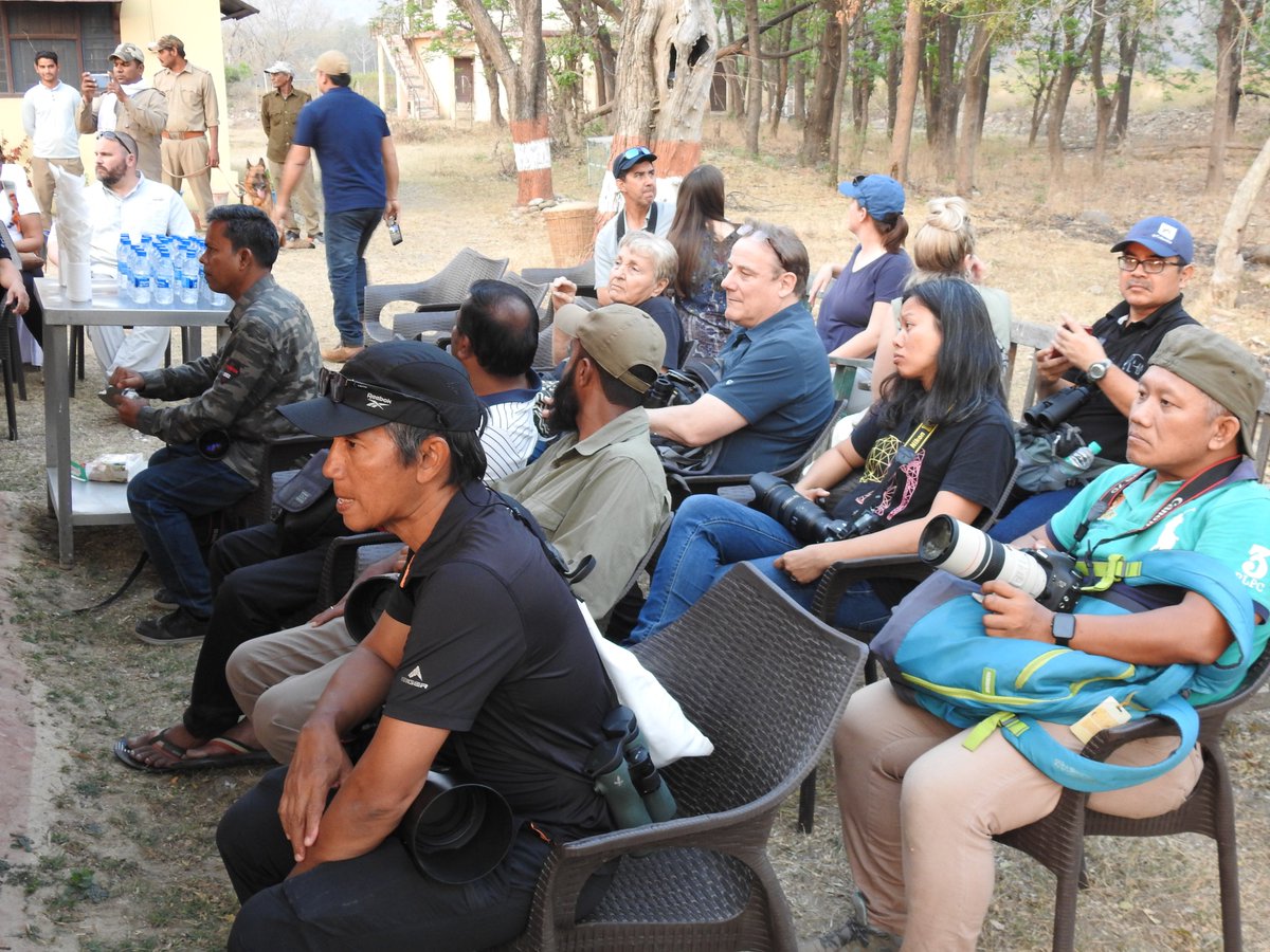wishnubio's tweet photo. Sit and listen to the explanation of the national park by the head of Corbett NP and after that, Session Dr. Johnsing about K9 https://t.co/75DhsBXyW4