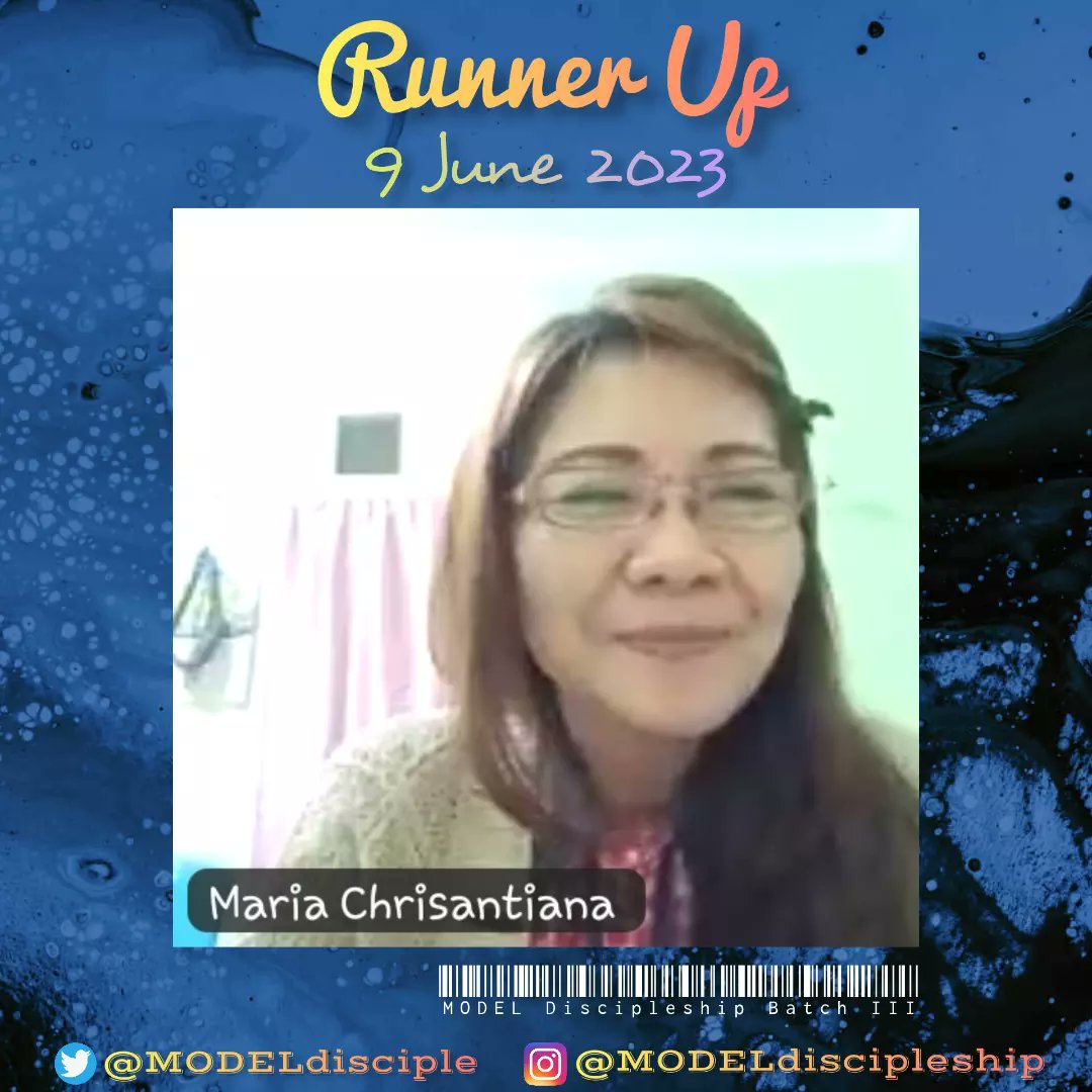 MODELdisciple's tweet photo. 1st Week -> 9 June 2023
• #DiscipleOfTheWeek •
🎂 Mr. #IchiroHarijanto 🎁
• #RunnerUp •
🎂 Mrs. #MariaChrisantiana 🎁

🎉Congratulations 👏👏

#MODELdiscipleship https://t.co/ChYHp2o133