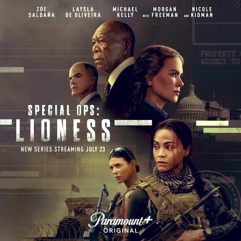 New #specialopslionness poster 

#zoesaldana #nicolekidman #morganfreeman #Lionesses