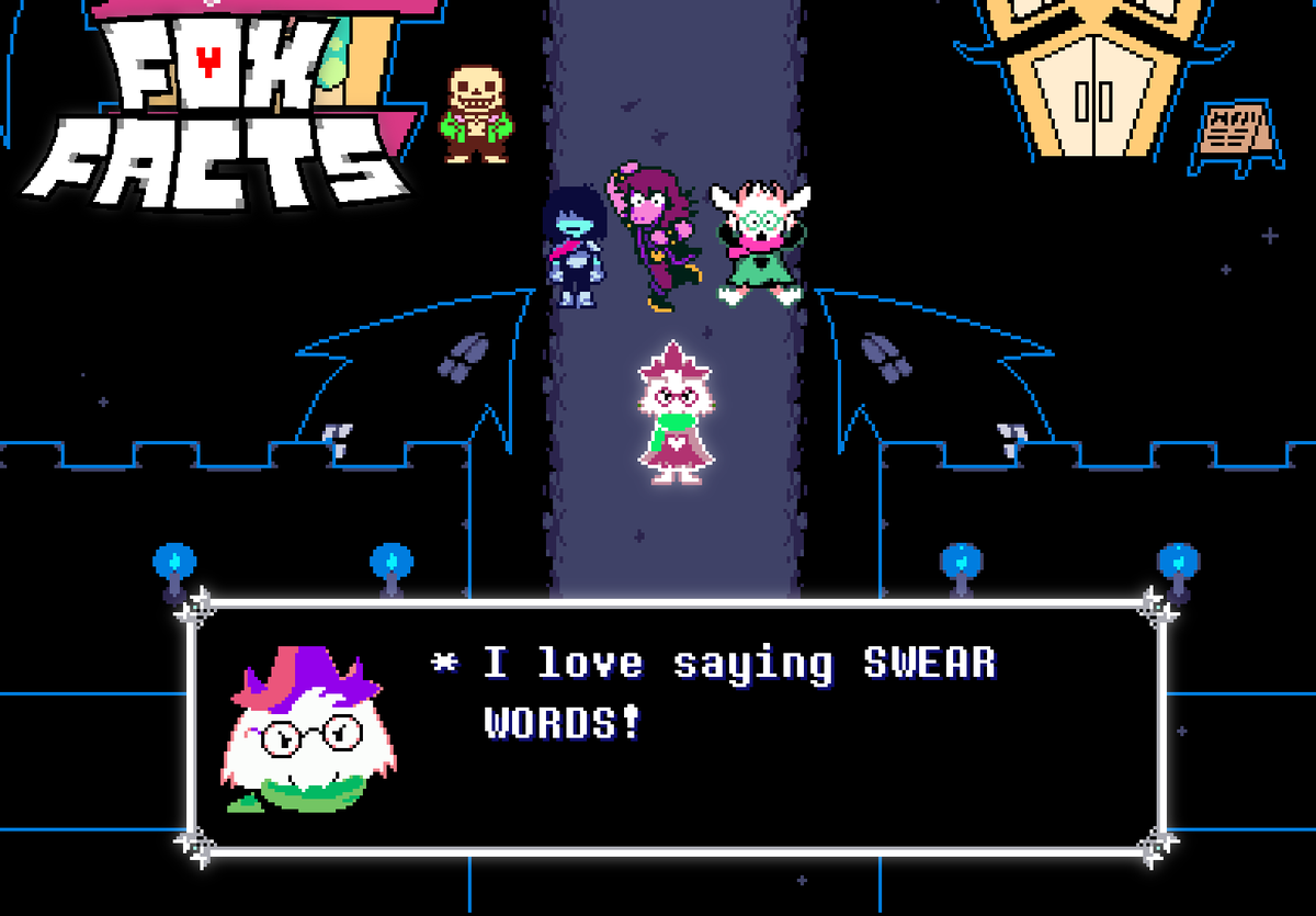 FoxRadFacts's tweet photo. Gadzooks! It is hidden enemy "Evil Ralsei"!! Do not fall for their vixen tricks! They are not to be #trusted!!! https://t.co/Knp0F1pguG