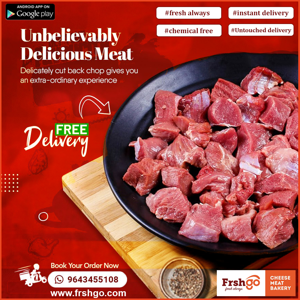 Frshgo1's tweet photo. Order unbelievably delicious meat, delicately cut back chop gives you an extra-ordinary experience. You can download our app for the best offer at https://t.co/mmzPyR7atO or WhatsApp us at https://t.co/VmtOc1dubj. #Frshgo #ChickenAtYourDoorstep #FreshRawMeatAtYourDoorstep https://t.co/Qns5iKP8Ou
