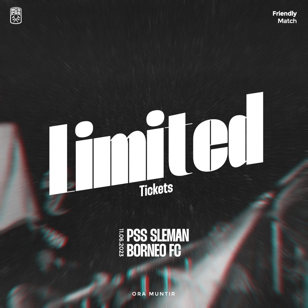 Selamat Siang, Saudaraku! ✊

Penjualan tiket uji tanding PSS Sleman vs Borneo FC akan dilayani pada:

🗓️Hari/Tgl: Minggu, 11 Juni 2023
🏢Lokasi: di Sekretariat BCS, Condongcatur
🎫Jenis Tiket: Kuning dan Merah
⏰Waktu: Pukul 08.00-13.00 WIB
🗳️Pembayaran: Transfer ke rekening dan