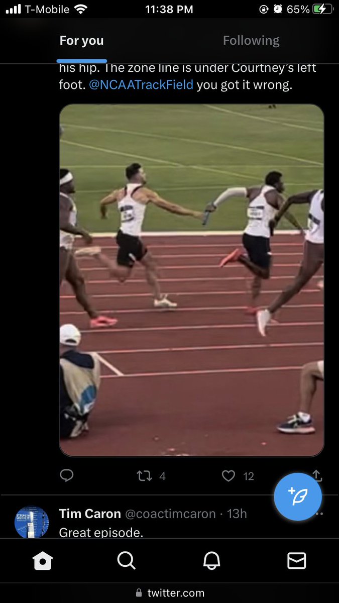 Its_Papp's tweet photo. @NCAATrackField How can y’all let this happen!? https://t.co/jvmzKrQN5Z