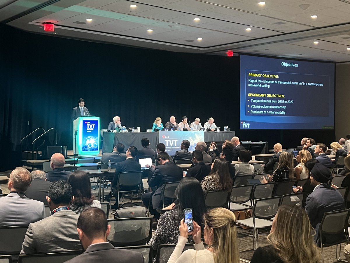 It was a great experience attending #TVT2023 If you are involved in management of valvular/structural heart disease, this is a must attend meeting. Thank you to @crfheart for the opportunity to present a late-breaker. Look forward to next year!