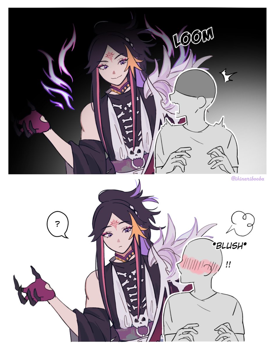 ikinaribooba's tweet photo. It's hard to be a spooky sorcerer when ur beauty is this distracting...!✨ #YaminoArt https://t.co/EUKtXRdBK6