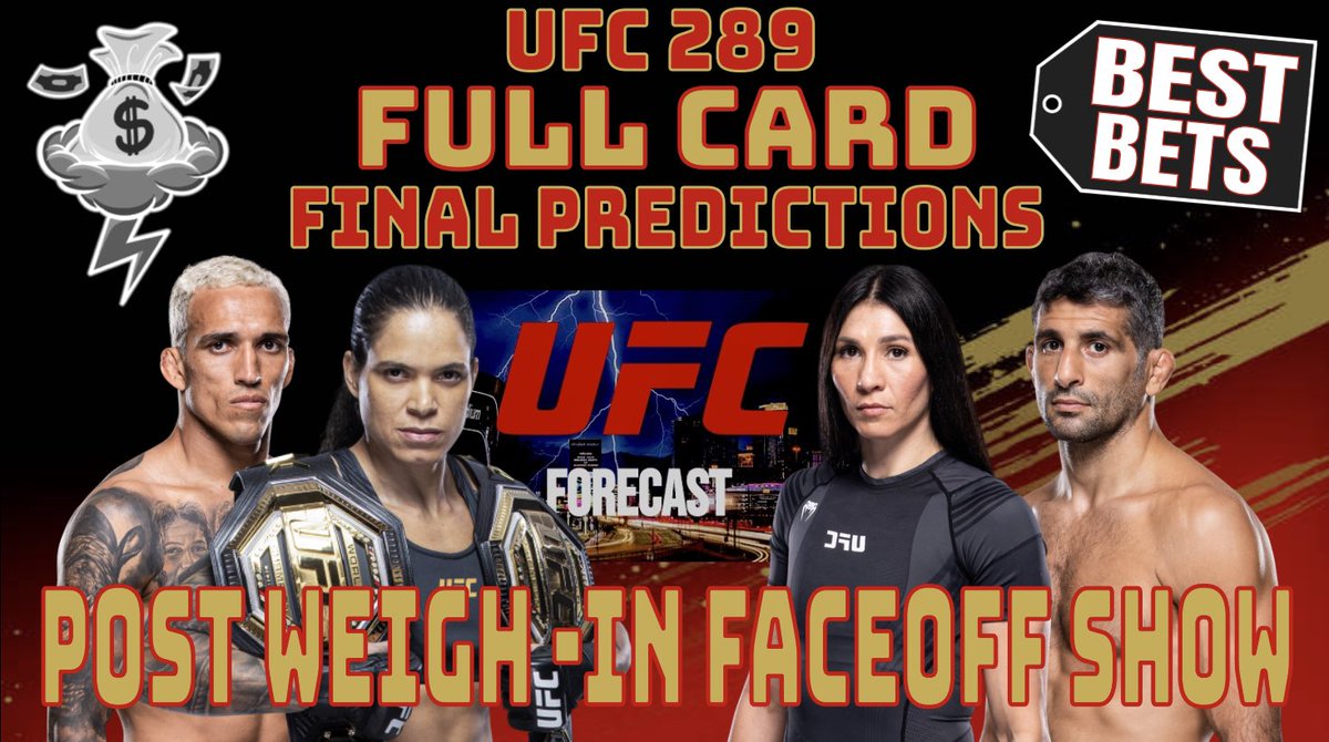 FightFiends's tweet photo. #UFC289 Final Predictions & Bets
๐ฉOUT NOW๐ฉ
https://t.co/lAL0d68dSI
UFC is back on our home soil so letโs rake in some money! Thank you to all the forecasters for your support, Donโt forget to smash that like button eh ๐จ๐ฆ
#GamblingTwitter #MMATwitter #UFCBets #UFCForecast https://t.co/vToUHL6zGP