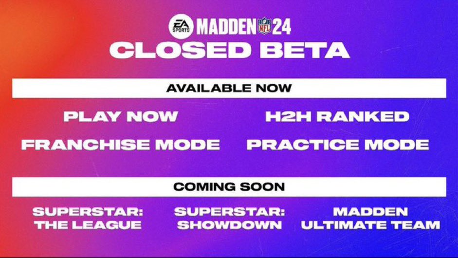 CHADHENNEGOAT's tweet image. I have received 4 bonus Madden 24 Beta codes! 

We’re gonna do something a little different for this round! To receive them follow and DM me the funniest picture in your camera roll! 

Be sure to let me know what device you have! 

#madden24beta #madden24betacodes #betacodes