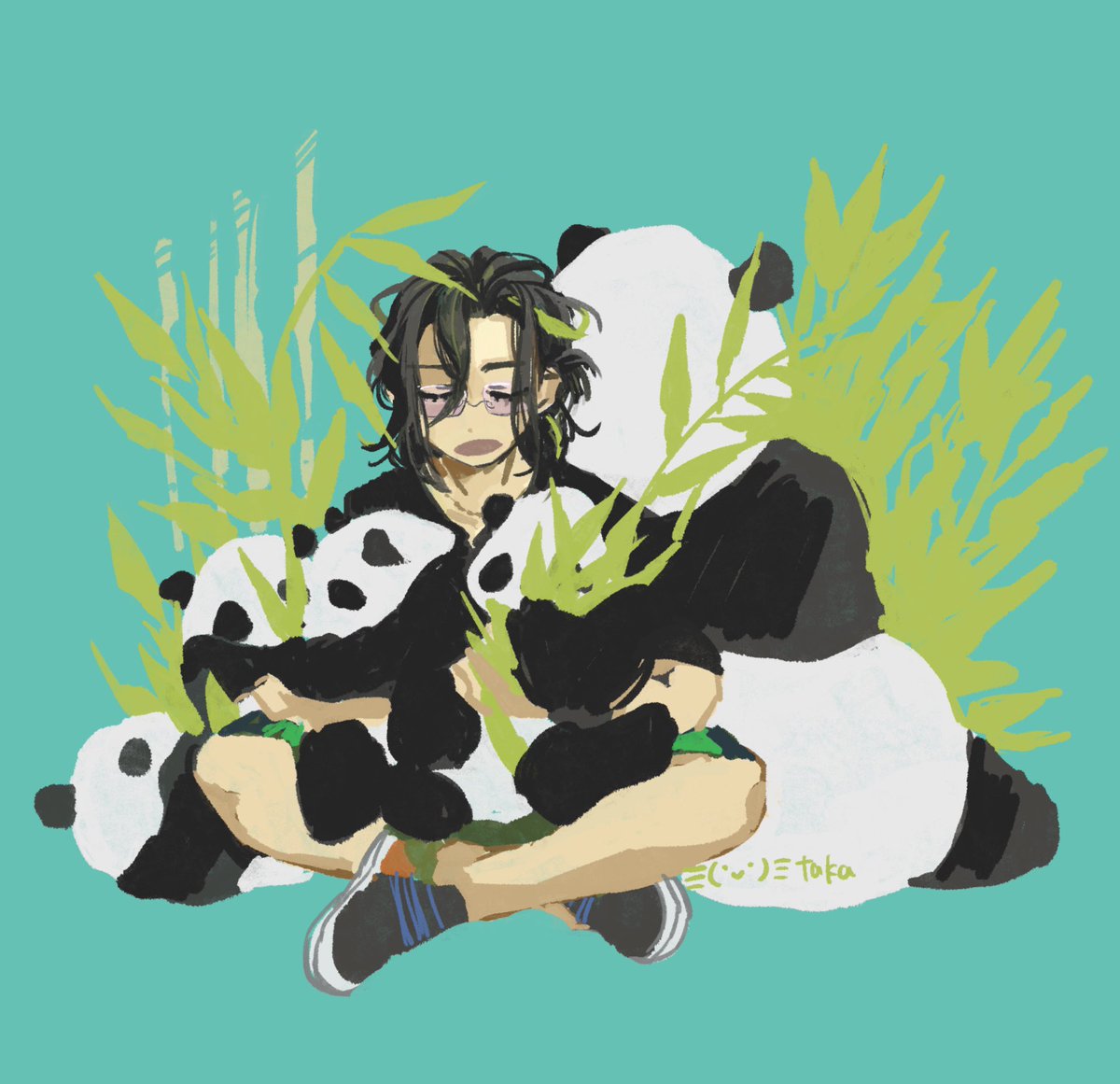 パンダ絵