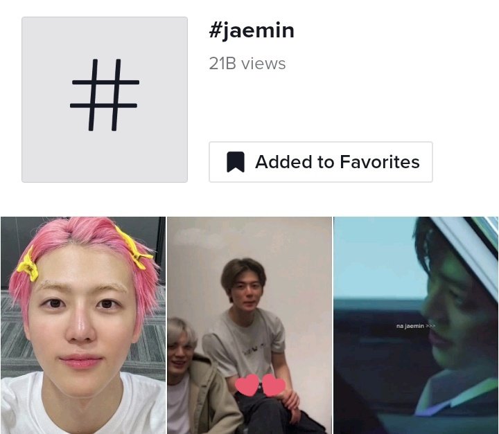 Happy 21B views Jaemin hashtag on Tiktok 🥳 The top video show various spectrum of Jaemin dinamic too 😂

Babygirl                 Boyfriend                  Boss