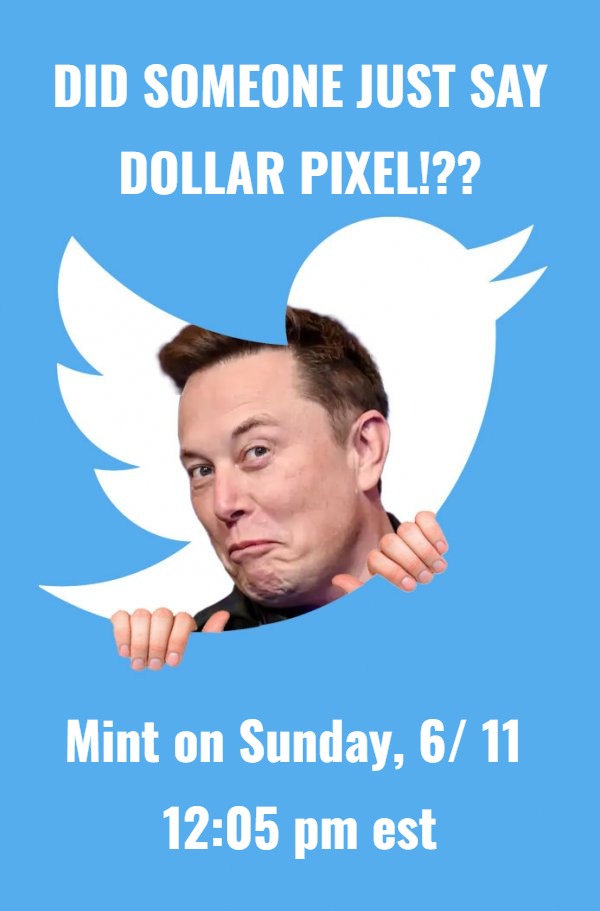 📝 Whitelist: Check ✅ Sunday: Marked on the calendar ✅ 6/11 12:05 pm EST: Set your alarms ⏰ It's minting time, folks! Get ready to turn your dollars into pixelated masterpieces! #DollarPixel #MintingTime #PixelArt #Cryptopunks #nakamigos #Milady #DANKS #digitalart #Whitelist