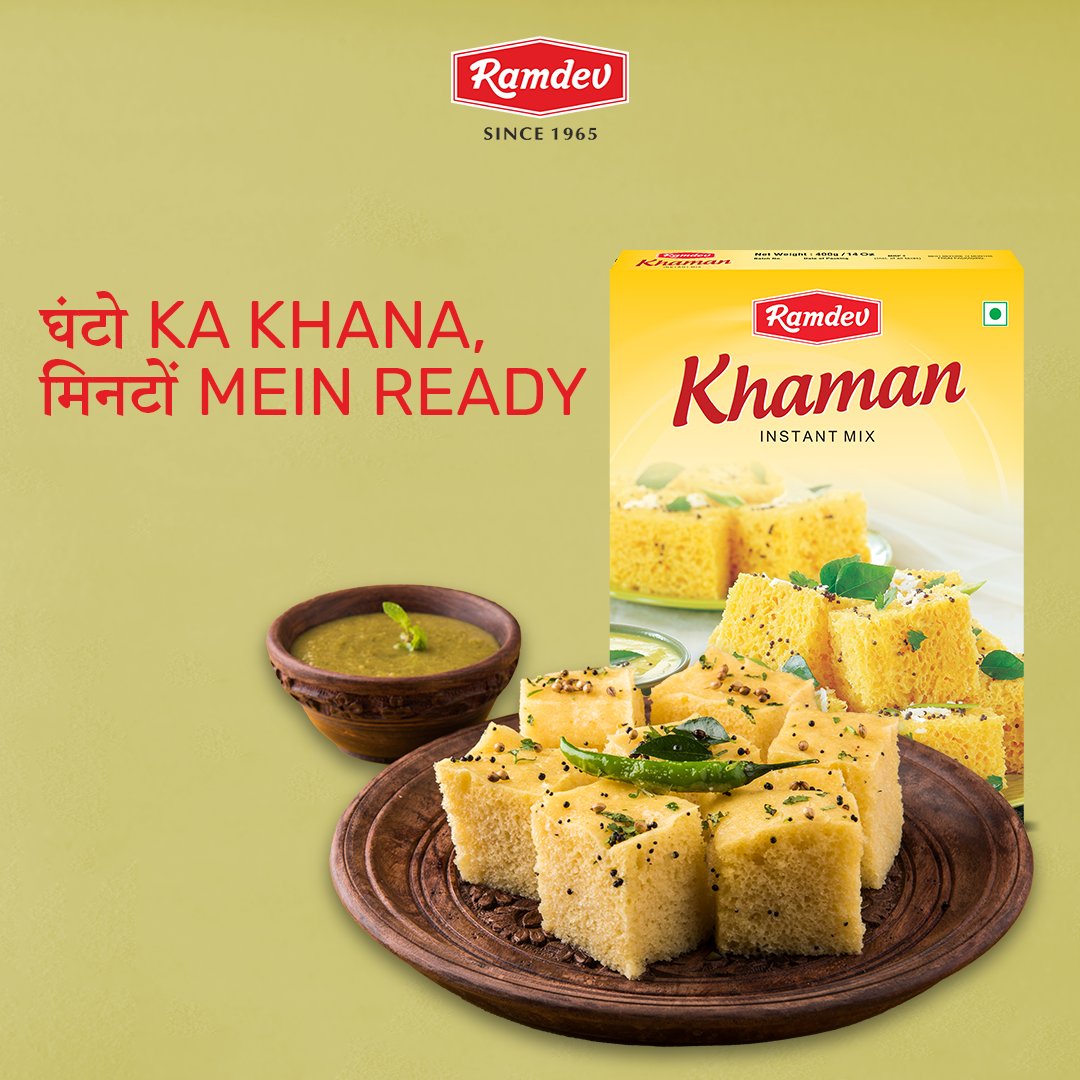 Ramdev_Food's tweet image. Hey there foodies, what are you waiting for? Order your instant khaman now at ramdevstore.com/product/khaman/

#Ramdev #Instant #Instantmixes #RamdevStore