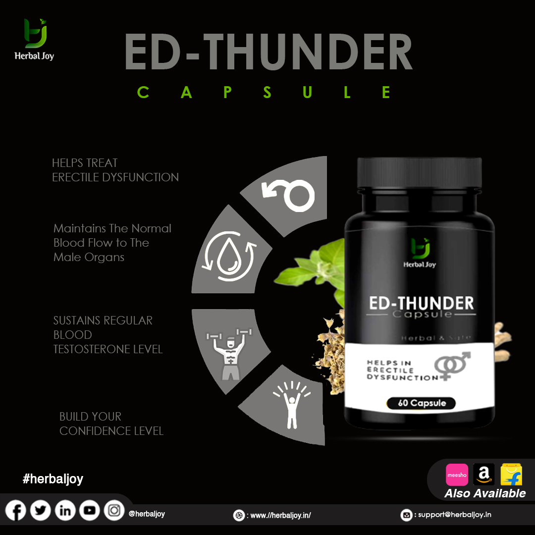 herbalsjoy's tweet image. ED-Thunder Capsule Herbal Treatment for Erectile Dysfunction
#herbaljoy #hj #erectilefunction #impotence