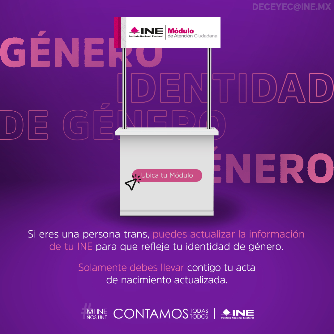 INE_TABASCO's tweet photo. Visita tu Módulo de Atención Ciudadana más cercano y solicita la actualización de #TuINE 🪪 .
#ProtocoloTrans Ubica tu módulo
➡️https://t.co/8zUxmMb0M5.
#MiINENosUNE https://t.co/ivXzjQgCkG
