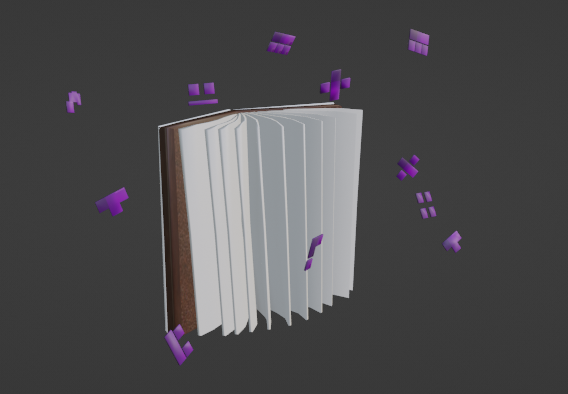 A poisonous book that you can cast spells with, a book that may kill.., scary! #roblox #blendermodel #RobloxUGC #RobloxUGConcept #blenderconcept