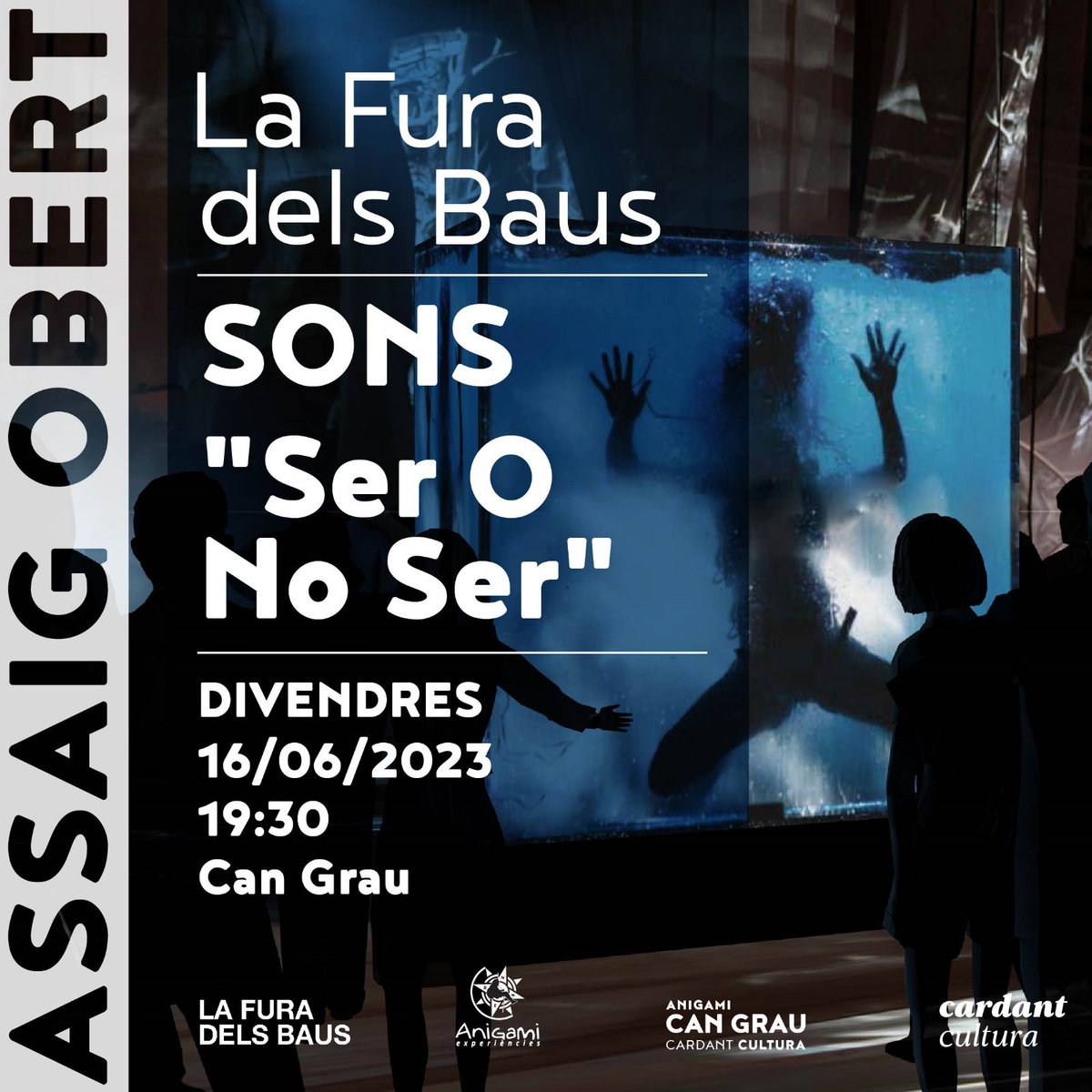 🔵ATENCIÓ! 
@LaFuraDelsBaus farà un assaig obert al públic a Can Grau de la seva nova obra SONS, que a finals de mes estrena al Ljubljana Festival d'Eslovènia.
🗓️16 de juny 
🕣19:30h
🚩Can Grau (Masies de Roda)
🎟️cangrauanigami.cat/esdeveniment/a…