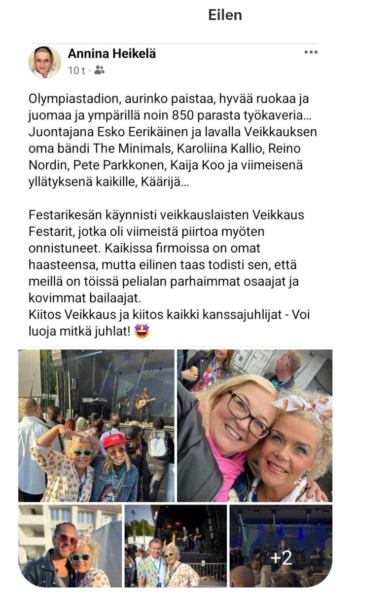Kiitos rahapeliongelmaiset🙃
Me #Veikkaus uhkapelialan parhaat osaajat juhlimme Olympiastadionilla teidän häviörahoillanne☀️
Koettakaa te jaksaa sinnitellä pelivelkojenne ja ahdistuksenne kanssa. Tai vetäkää itsenne vaikka hirteen. Me luodaan sit teidän tilalle uusia addikteja🥳