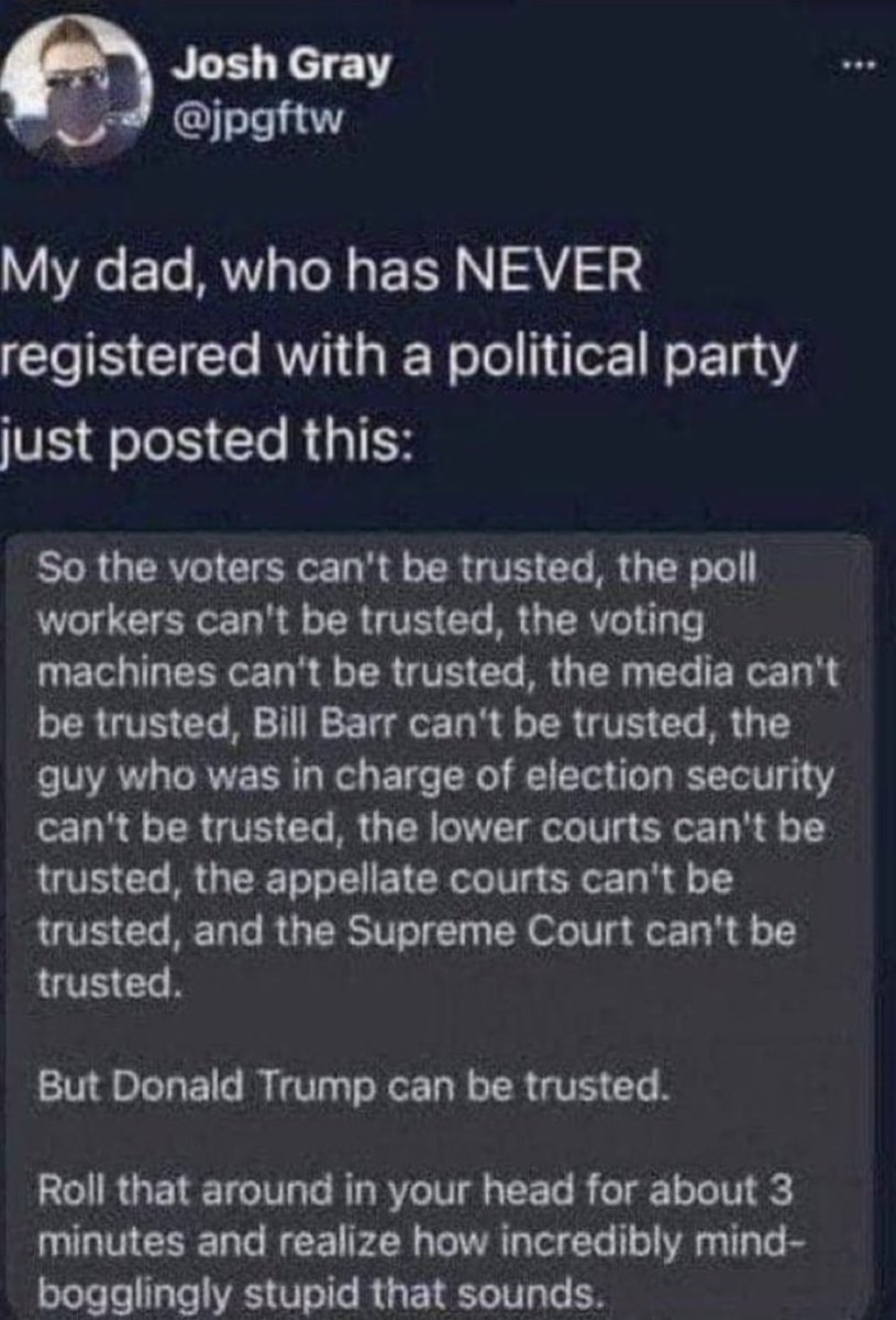 Here’s the deal. We’ve watched you all on the left go insane for 7 years. There is literally no bridge you wouldn’t jump off in the name of Trump hatred. Hell, I was right there with you at first. But the thing is- I got out of it and you guys didn’t. And it festered and