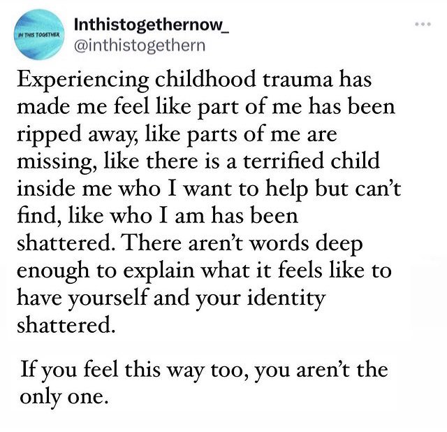 💜 #childhoodtrauma 💜