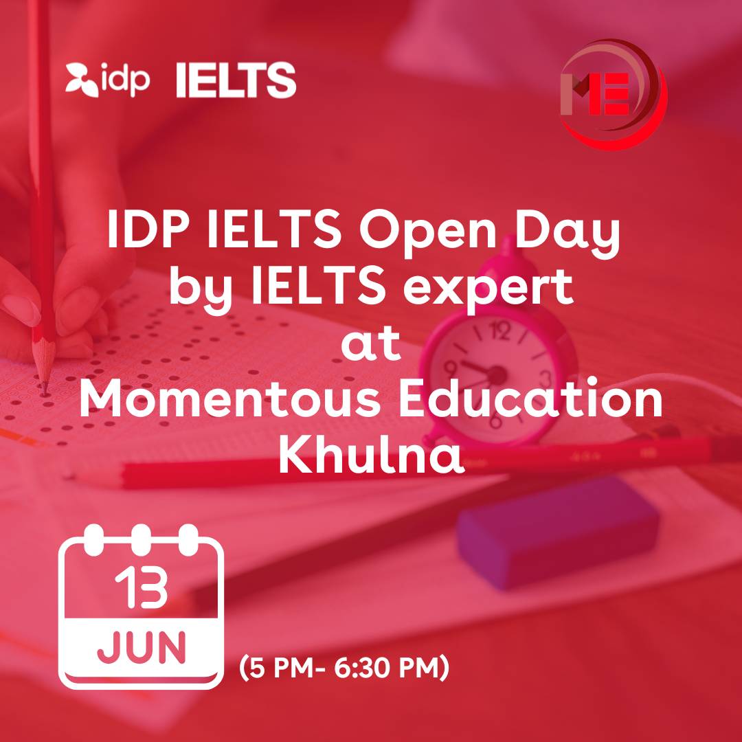 IDPEducationBD's tweet photo. IDP IELTS would be in Khulna on June 13, Please visit Momentus Education by 5 PM for IELTS open day. Dial 01970066933 for any further information.

#Bangladesh #IELTS #Khulna #OpenDay https://t.co/K1chM1Mo1e