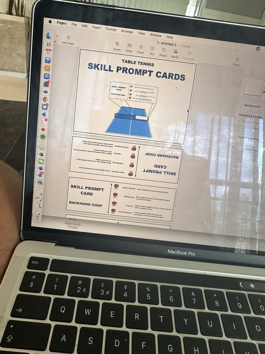 🚨New Resource Incoming 🚨 Table Tennis skill prompt cards designed to fold over the net. Shots included 🏓 Backhand Chop 🏓 Backhand Push 🏓 Backhand Counter-hit 🏓 Backhand Topspin 🏓 Forehand Chop 🏓 Forehand Counter-hit 🏓 Forehand Push 🏓 Forehand Topspin