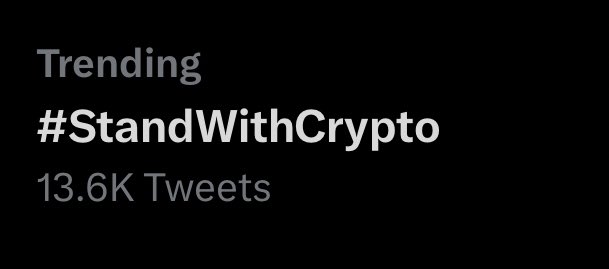 earnwithsapna's tweet photo. #StandWithCrypto is Trending 💪 https://t.co/I5be4xibid