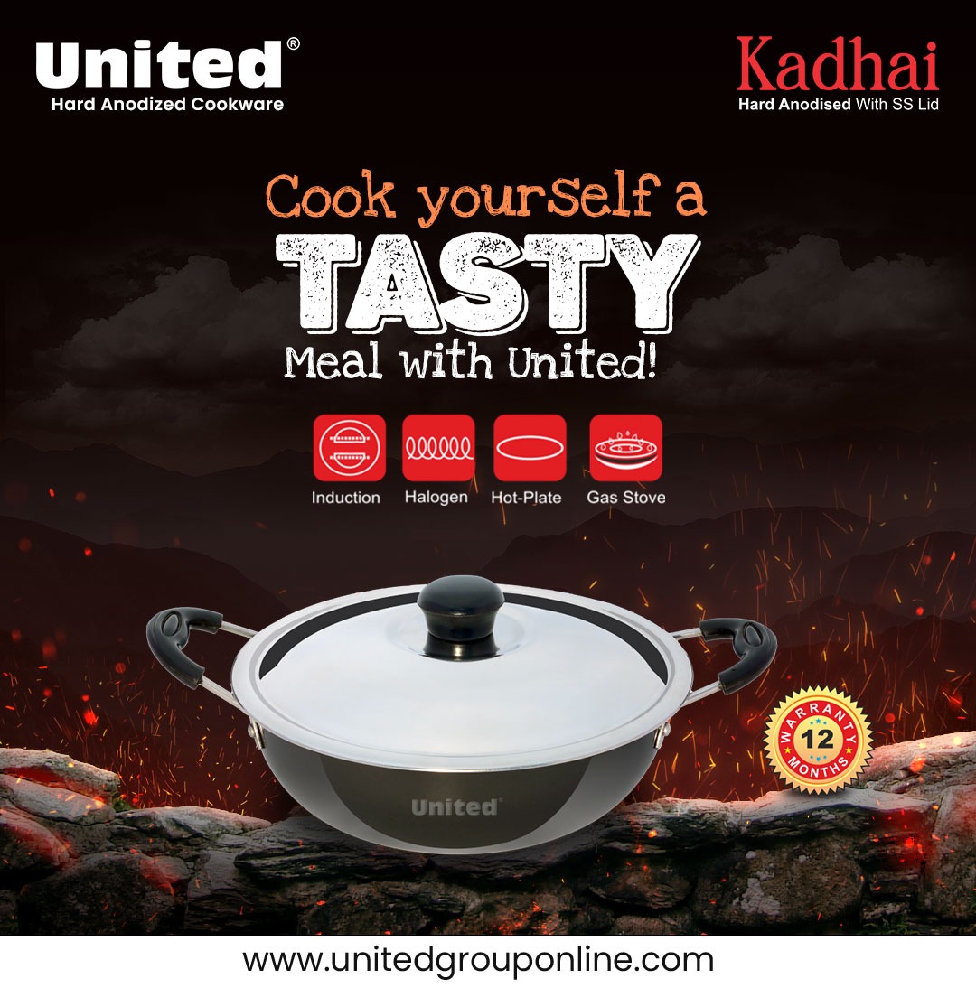Cook yourself a TASTY Meal with united.
.
.
.
#United #Cookers #Cookware #PressureCookers #HealthyCooking #Deep #roundedkadai
#RoundedTawa #Wok #Stwe #Pot #StainlessSteel
#Durable #Reliable #PremiumQuality #Tastyfood #Chefchoice
#Qualityproduct #Customersatisfaction