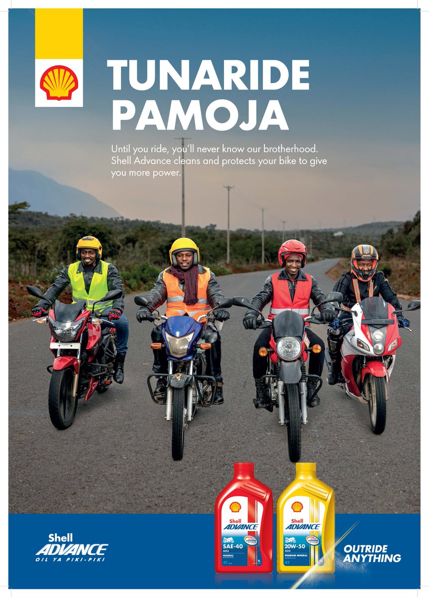 RadioKaya's tweet photo. Fanya chaguo sahihi kwa kutumia Shell Advance Oil. 

Jipatie Shell advance oil kwa ajili ya ulinzi wa engine ya chombo chako.  

#ShellAdvanceOil 
#TunaridePamoja 
#bodaboda 
#Motorcycle 
@Shell_Kenya https://t.co/tANy3o7xIj