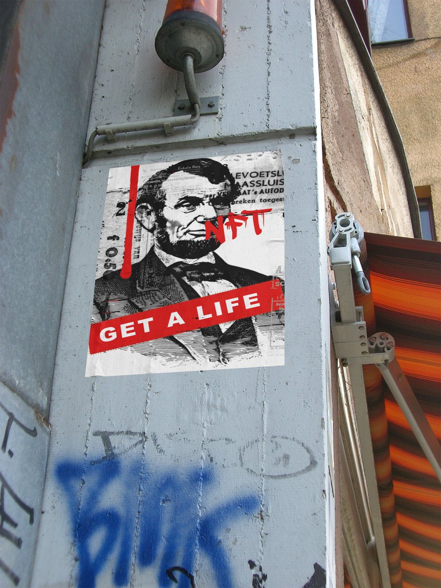 Get A Life | Esin Kosoglu©2021 

#NFTs #NFTCommunity #NFTArts #NFTArtists 
#Contemporary #StreetArt #NewYork #StreetArtists
