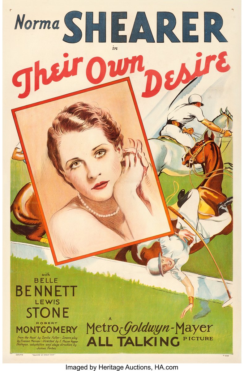 TCMComingUp's tweet photo. #ComingUpOnTCM

THEIR OWN DESIRE (1929) #NormaShearer #RobertMontgomery #LewisStone
Dir.: #EMasonHopper 2:00 PM PT

A young couple's affair is complicated by her father's relationship with his mother.

1h 5m | Romantic Drama | TV-G

#TCM #TCMParty #PreCode https://t.co/pumiZFdK5k