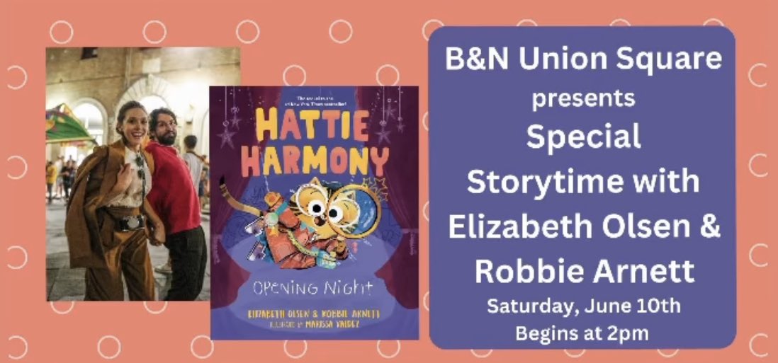 📣Hey, young bookworms! Don't forget about our amazing Hattie Harmony Opening Night presenting at Barnes &amp; Noble - Union Square on June 10th!😻 🎉📚Time to dive into captivating stories, meet fellow readers, &amp; create lifelong memories. Let's celebrate the joy of reading together!