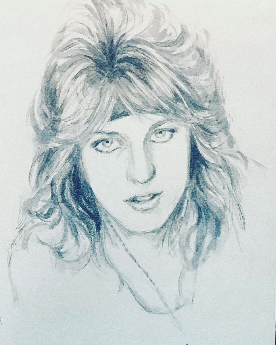 Louirocks's tweet image. 再upです。鉛筆と墨です。
#STRYPER #RobertSweet