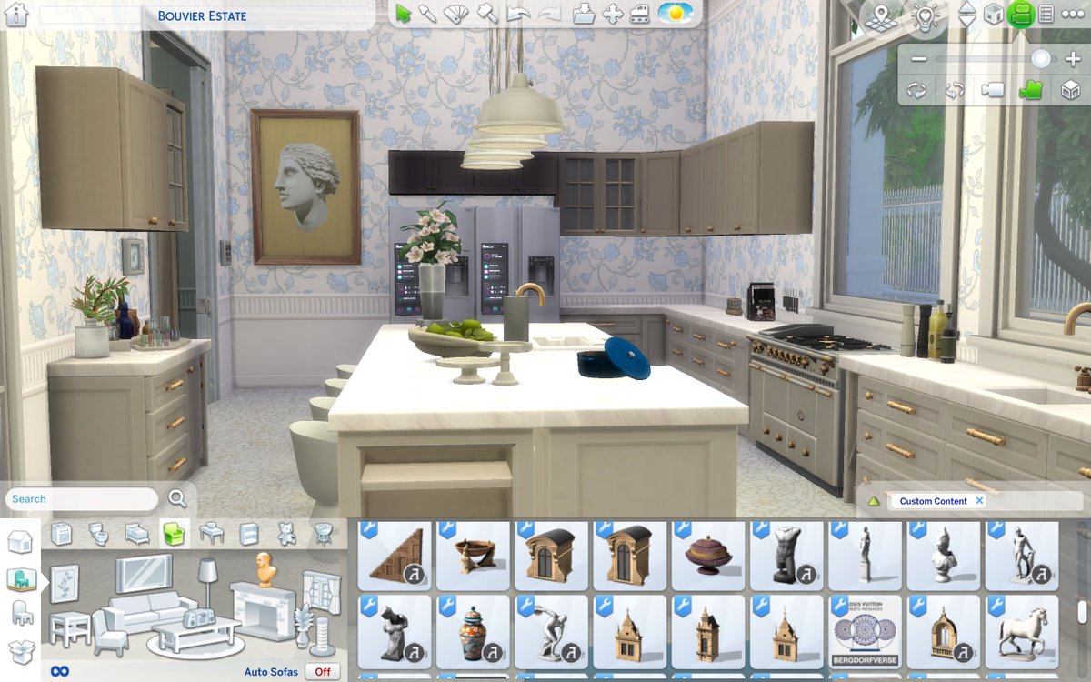 BluthIndustries's tweet image. #WIP of my newest build inspired by Jackie Bouvier’s Hamptons estate that is for sale currently and @HeyHarrie #coastalcollection. I’ve fallen in love with this pack and am so happy with how this build is coming together. #simmersdigest #ShowUsYourBuilds