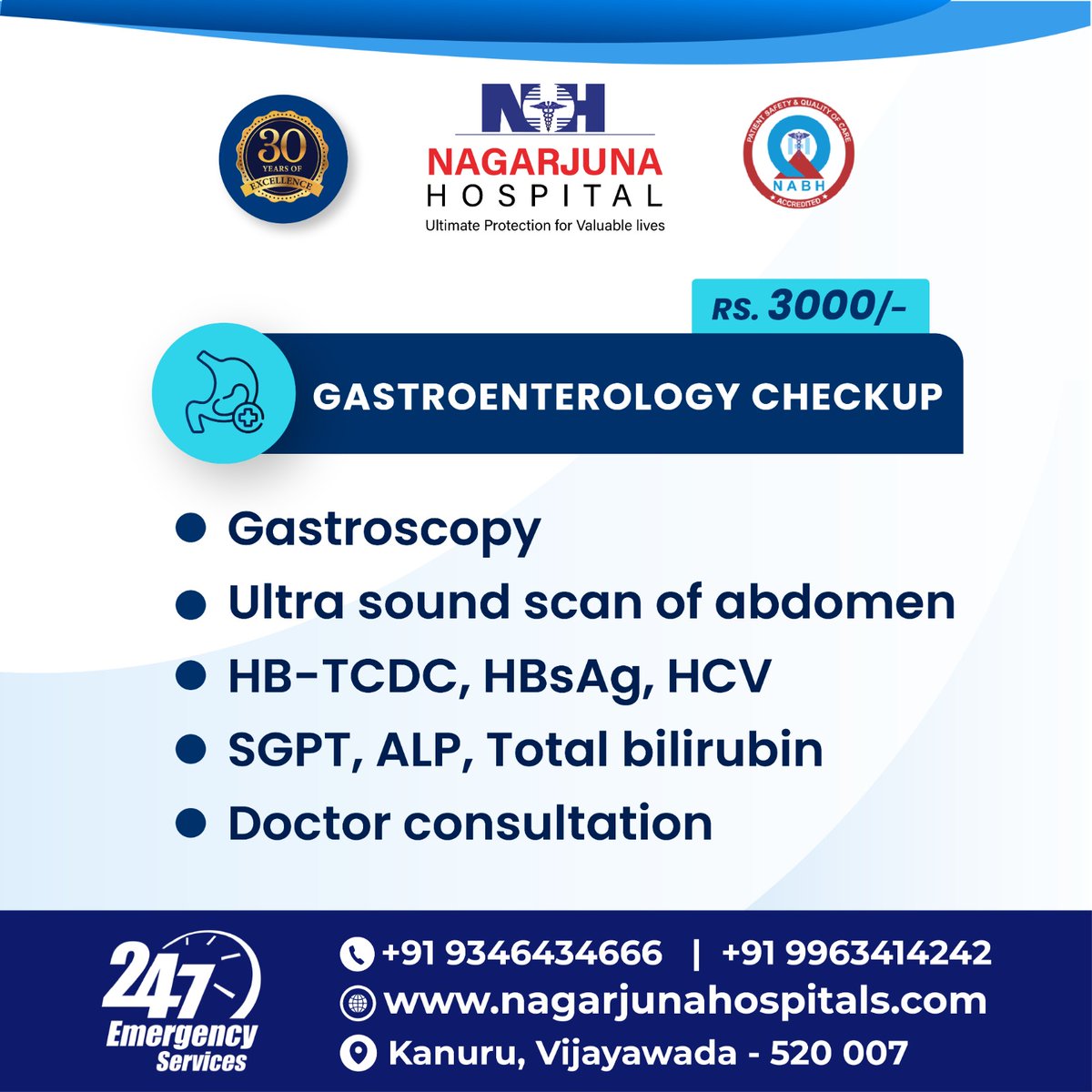 #doctors #medical #hospitals #nagarjunahospitals #gastroenterology #ultrasound #doctorconsultation #CheckUp #HBsAg #HCV #Care #cure #gastro #24x7Emergency #life #emergency #Treatment #healthpackage #vijayawada #contactus