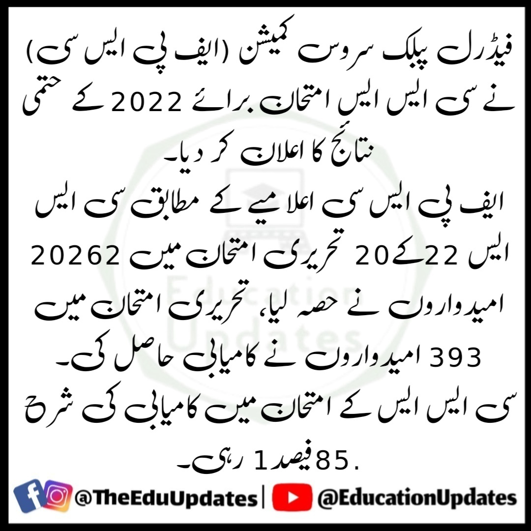 TheEduUpdates's tweet image. #CSS #CSS2022